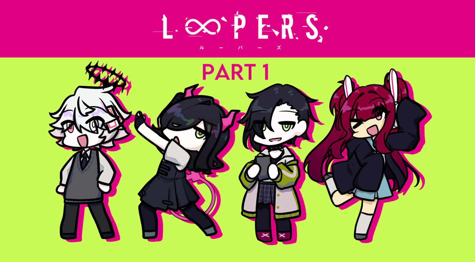 LOOPERS Visual Novel reading thumbnail (ft. ArchonsArcade, Xenvex, and mariisakii)