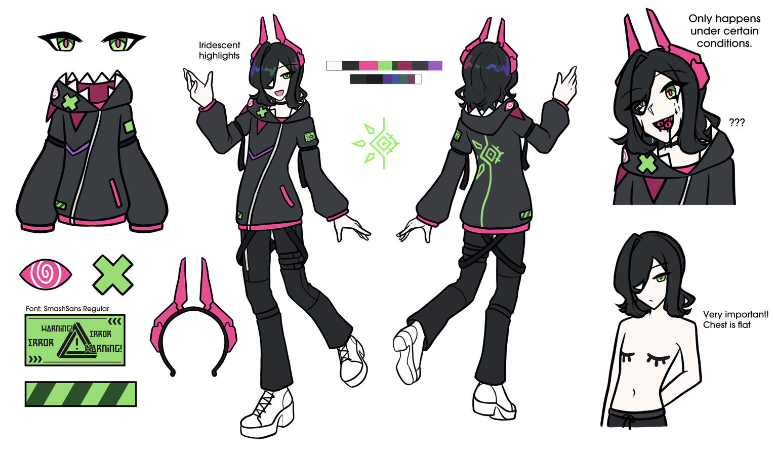 Inkuii Original Vtuber Reference Sheet